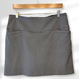 🖤 S.C. &Co. Women's Black & White Rayon Comfort Straight Mini Skirt Size XL